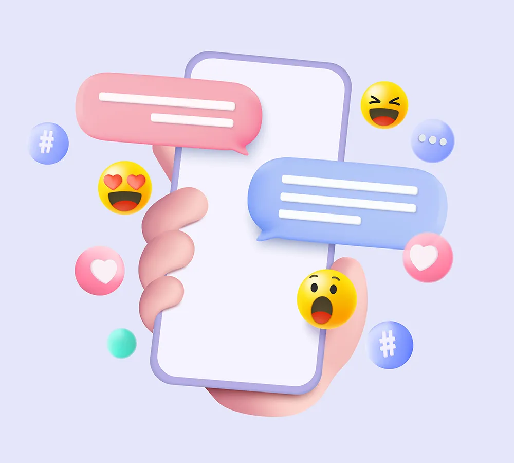 Téléphone avec emoji